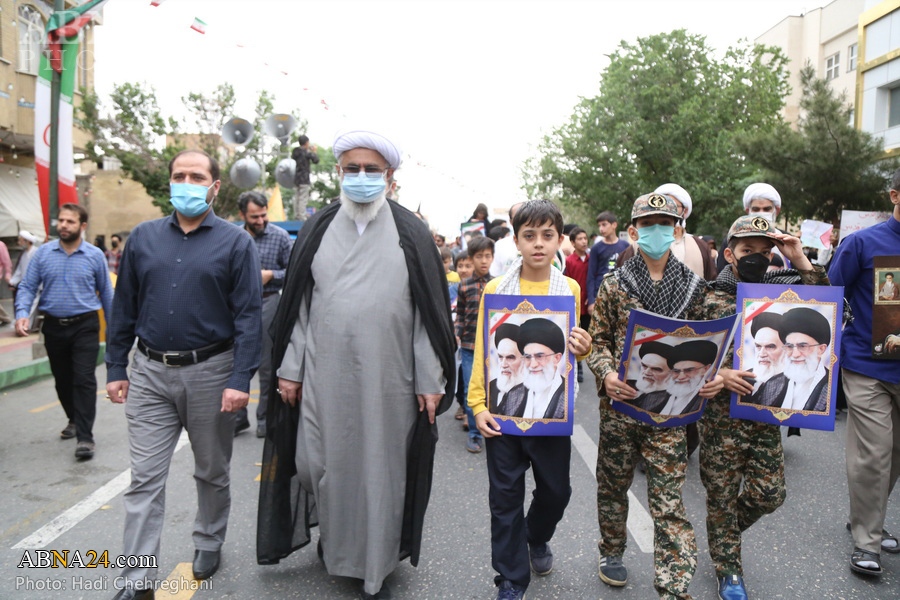 Photos: Secretary-General of the AhlulBayt (a.s.) World Assembly participated in Intl. Quds Day rally in Qom