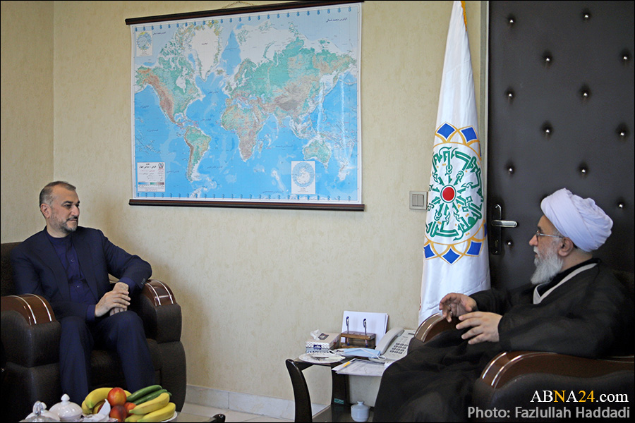 عکس خبری/ دیدار وزیر امور خارجه ایران با دبیرکل مجمع جهانی اهل بیت(ع) 