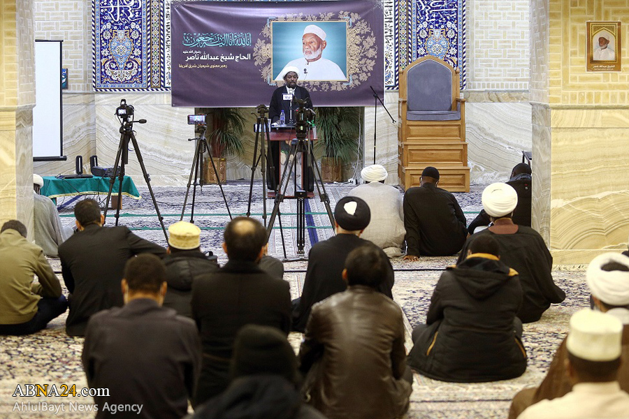 گزارش تصویری/ مراسم ترحیم شیخ «عبداللهی ناصر جمعه» دانشمند برجسته شیعه اهل کنیا در قم