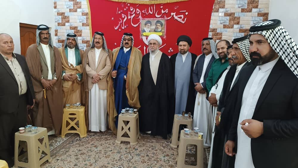 شیوخ عشایر عراق با آیت الله رمضانی، دیدار کردند