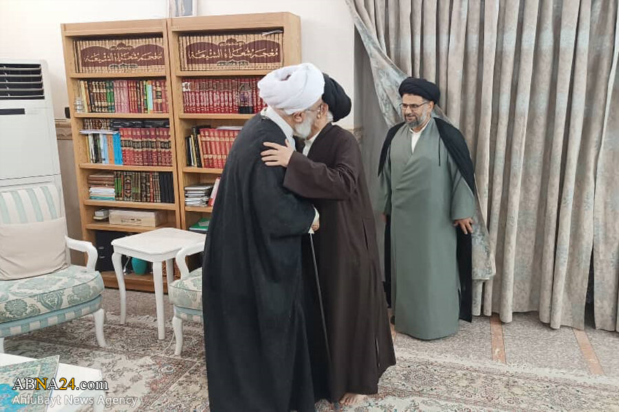 عکس خبری | دیدار دبیرکل مجمع جهانی اهل‌بیت(ع) با آیت‌الله سیدعلی اکبر حائری