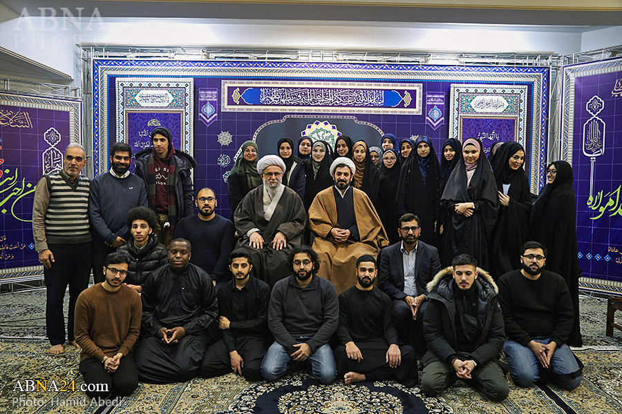 Photos: Group of British, Swedish Shia youth meet with Ayatollah Ramazani