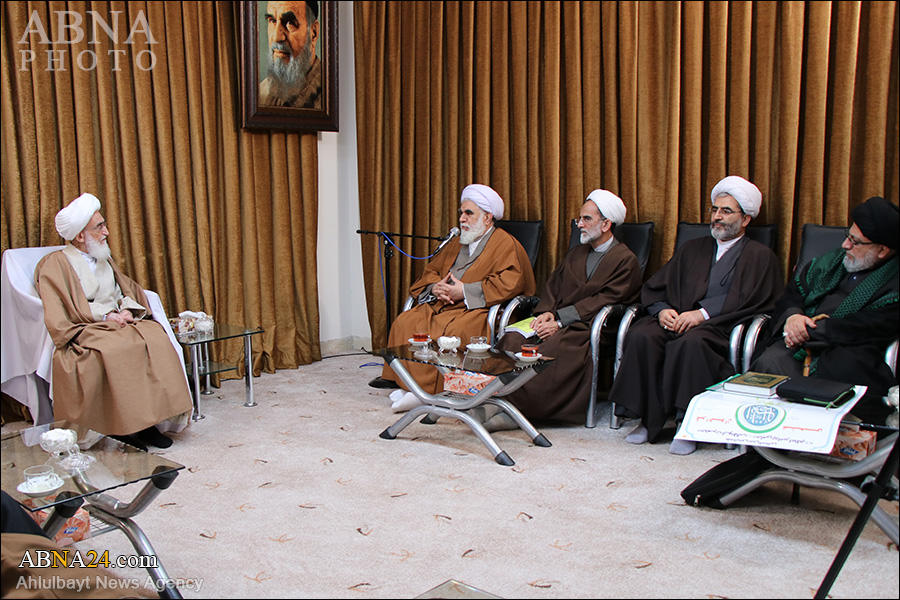 Photos: Members of Academic Council of International Conference of Abu Talib (a.s.) met Ayatollah Hamedani