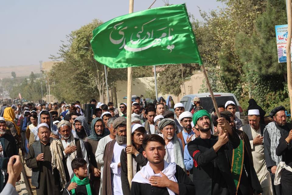Photos: On Arbaeen of Imam Hussain (a.s.) people participate in walk to shrine of Imamzadeh Yahya (a.s.), Afghanistan