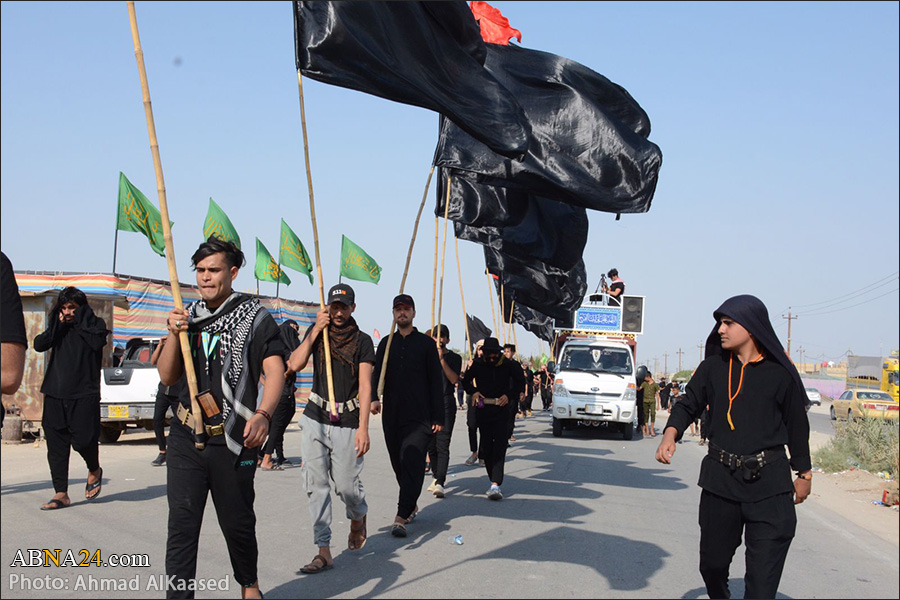 Photos: People of Dhi Qar in the Arbaeen Great Walk towards Karbala