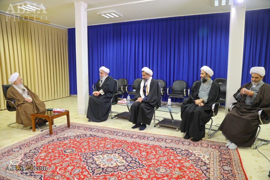 Photos: Some Bahraini ulama met with Grand Ayatollah Javadi Amoli