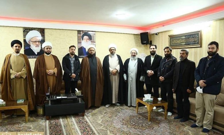 الشيخ المعتوق يزور مكتب آية الله اليعقوبي في مشهد